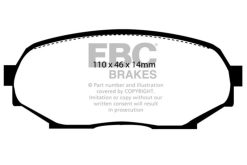 Alternative view of EBC 90-93 Geo Storm 1.6 Yellowstuff Front Brake Pads