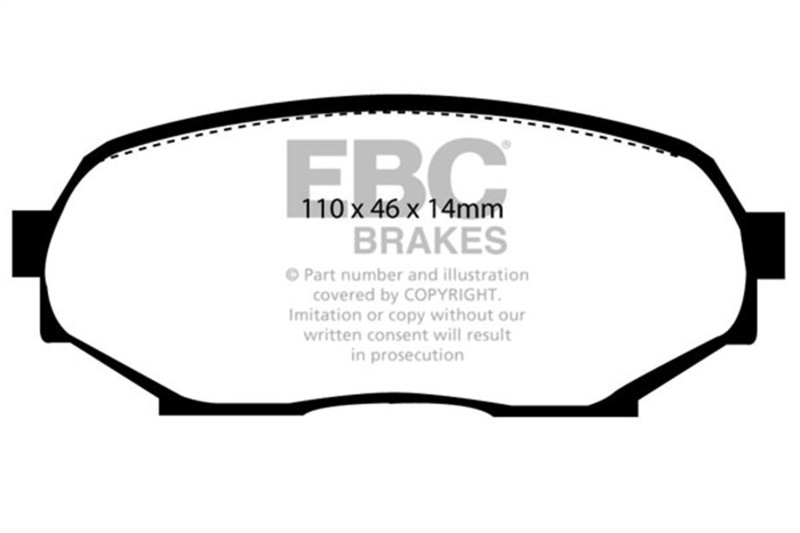 EBC 90-93 Geo Storm 1.6L Bluestuff Front Brake Pads - Image 4