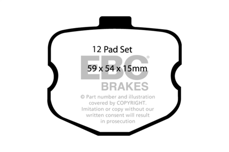 EBC 06-08 Chevrolet Corvette (C6) 7.0 (Z06) Bluestuff Front Brake Pads - Image 2