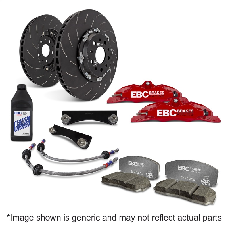 EBC Racing 03-12 Mazda RX-8 Red Apollo-4 Calipers 355mm Rotors Front Big Brake Kit