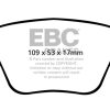 EBC 10-13 Audi A3 2.0 Turbo (Bosch rear caliper) Redstuff Rear Brake Pads