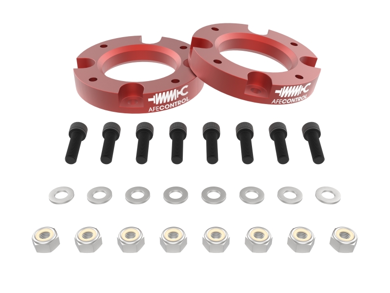 aFe 24-25 Toyota Tacoma CONTROL 1.5in Leveling Kit - Red - Image 2