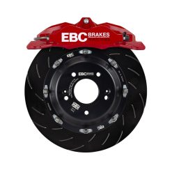 EBC Racing 92-00 BMW M3 (E36) w/Meyle Control Arms Red Apollo-4 Calipers 330mm Rotors Front BBK - Image 4