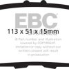 EBC 09-14 Acura TL 3.5 Ultimax2 Rear Brake Pads