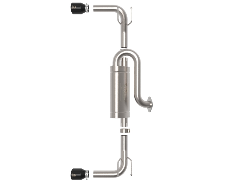 aFe 19-22 Mazda 3 L4 2.5L Takeda 3in to 2-1/2in 304 Stainless Steel Axle-Back Exhaust w/ Black Tip - Image 2