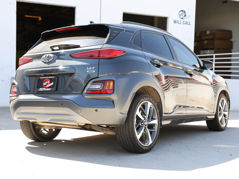 aFe Takeda 2-1/2in 304 SS Axle-Back Exhaust (No Muffler) 18-21 Hyundai Kona L4 1.6L (t) - Image 3