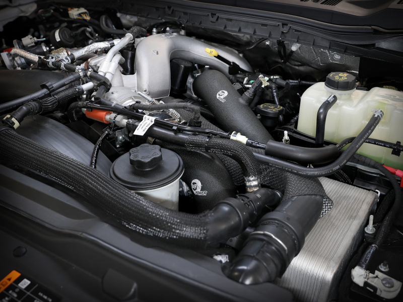 aFe 23-24 Ford F250/F350 Super Duty V8-6.7L BladeRunner 3 In. Aluminum Hot and Cold Charge Pipe- BLK - Image 8