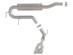 aFe Rebel Series 2-1/2in 304 Stainless Steel Cat-Back w/ Polished TipFord Maverick 22-26 L4-2.5L FWD - Image 3