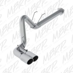Alternative view of MBRP 17-19 Ford F250/350/450 6.4 L Filter Back Single Side Dual Exit Exhaust System
