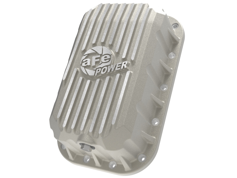 aFe POWER Street Series Engine Oil Pan Raw w/ Machined Fins Jeep Wrangler (JK) 12-18 V6-3.6L