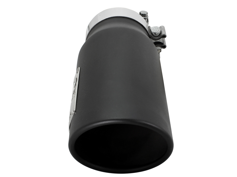 aFe MACH Force-Xp Universal Exhaust Tip 4 IN Inlet x 5 IN Outlet x 12 IN L- Black Tip - Image 4