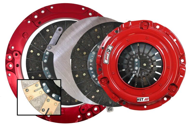 McLeod Racing RST HD Twin - For Large Diameter Flywheel - Red Ring - 1-1/8 x 10 Spline