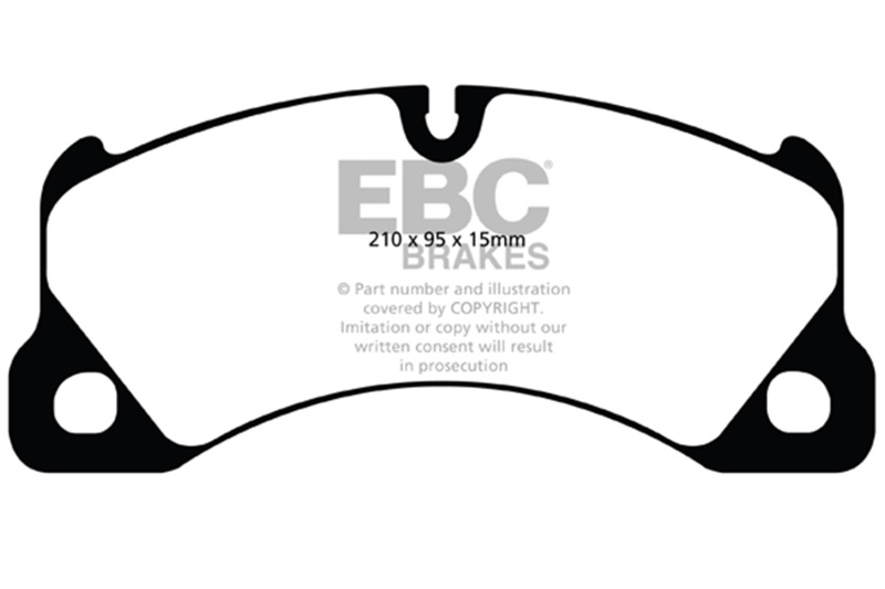 EBC 10+ Porsche Cayenne 3.0 Supercharged Hybrid Bluestuff Front Brake Pads - Image 3