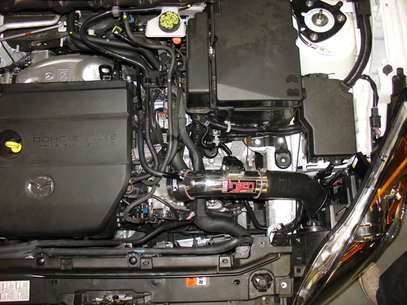 Injen 10-12 Mazda 3 2.5L-4cyl Black Short Ram Intake - Image 4