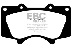 Alternative view of EBC 10+ Lexus GX460 4.6 Greenstuff Front Brake Pads