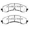 EBC 2019+ Chevrolet Silverado 2500/3500 (2WD/4WD) Orangestuff Front Brake Pads