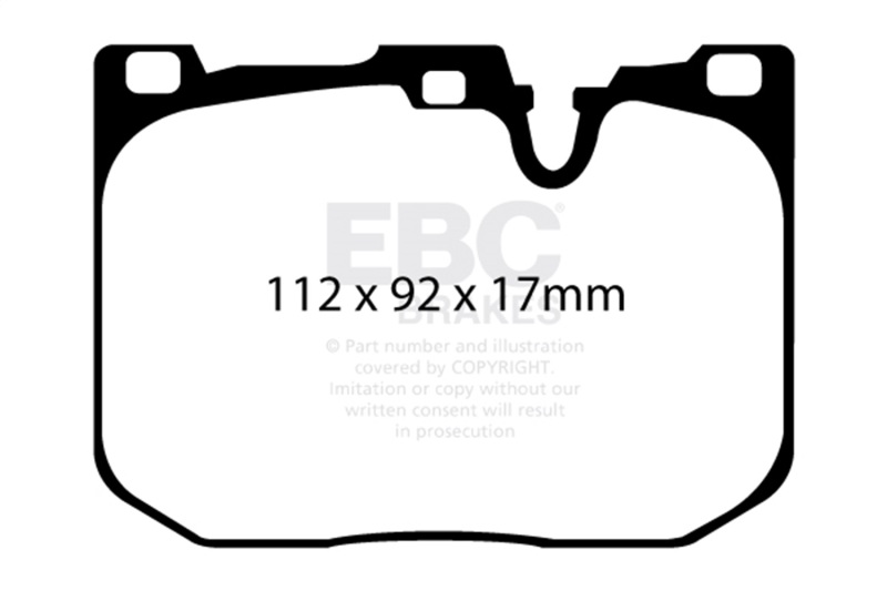 EBC 2017+ BMW M240 Coupe Bluestuff Front Brake Pads - Image 3