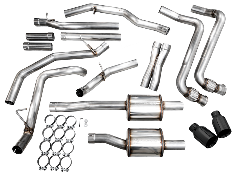 AWE Tuning 25+ RAM 1500 3.0TT 0FG Cat-Back Touring Exhaust - Diamond Black Tips - Image 14