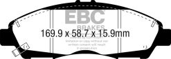 EBC 2016+ Cadillac XT5 Ultimax2 Front Brake Pads