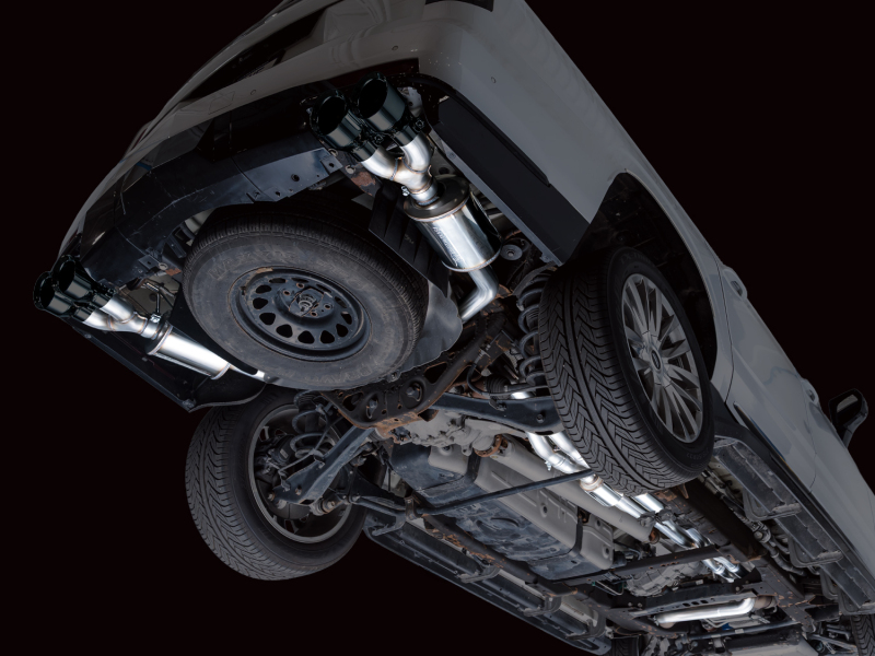 AWE Tuning 2021+ Cadillac Escalade 6.2L ESV 0FG Dual Exit Exhaust System w/ 5in Diamond Blk Tips - Image 4