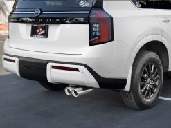aFe Vulcan Series 3in Stnless Steel Cat-Back Exhaust w/Polished Tip Nissan Armada 25-26 V6-3.5L(tt) - Image 6