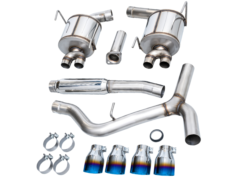 AWE Tuning 22-26 Subaru WRX Touring Edition Exhaust - Vapor Blue Tips - Image 3