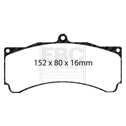 Alternative view of EBC Racing Alcon CAR89 Calipers RP-X Brake Pads
