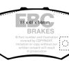 EBC 01-03 Acura CL 3.2 Ultimax2 Rear Brake Pads