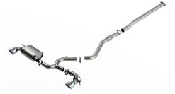Alternative view of Borla 22-23 Hyundai Kona N 2.0L 4 CYL. Turbo AT/MT ATAK Catback Exhaust Bright Chrome