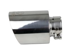 Alternative view of aFe Takeda Universal Exhaust Tip 2-1/2 IN Inlet x 4-1/2 IN Outlet x 7 IN L- Polished