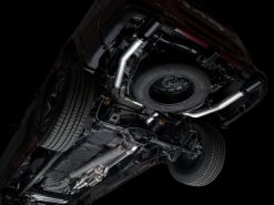 Alternative view of AWE Tuning 25+ RAM 1500 3.0TT 0FG Cat-Back Touring Exhaust - Diamond Black Tips