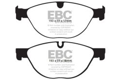EBC 10-15 Jaguar XF 5.0L Supercharged Front Bluestuff Brake Pads - Image 4