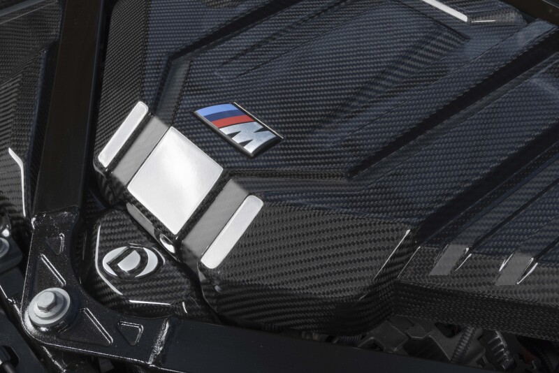 Dinan 21-27 BMW M2/M3/M4 (G80/G82/G87) Gloss Carbon Fiber Engine Cover w/Matte Accents - Image 3
