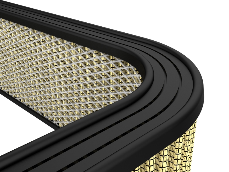 aFe Magnum FLOW Custom Air Filter 20-1/4 IN L x 16-3/8 IN W x 5-1/4 IN H w/ Expanded Metal - Image 4