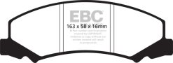 EBC 08-09 Buick Allure (Canada) 5.3 Redstuff Front Brake Pads