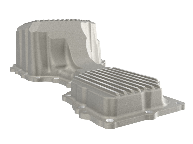 aFe GM Diesel Trucks 20-25 V8-6.6L L5P POWER Street Series Engine Oil Pan Raw w/ Machined Fins - Image 5