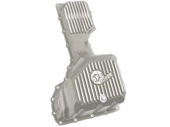aFe GM Diesel Trucks 17-19 V8-6.6L L5P POWER Street Series Engine Oil Pan Raw w/ Machined Fins - Image 3