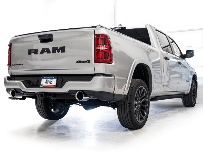 AWE Tuning 25+ RAM 1500 3.0TT 0FG Cat-Back Touring Exhaust - Chrome Silver Tips - Image 5
