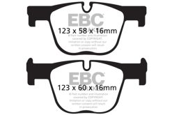 Alternative view of EBC 12+ BMW 335 3.0 Turbo (F30) Yellowstuff Rear Brake Pads