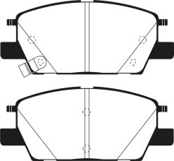 EBC 2016+ Chevrolet Malibu 1.5L Turbo (Elec PB) Ultimax2 Front Brake Pads