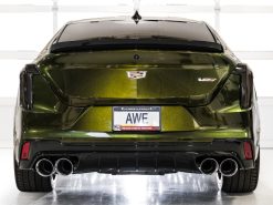 AWE Tuning 2021+ Cadillac CT4-V Blackwing SwitchPath Exhaust - Chrome Silver Tips - Image 4