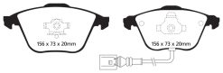 EBC Racing 08-11 Volkswagen CC 3.6L RP-X Front Brake Pads