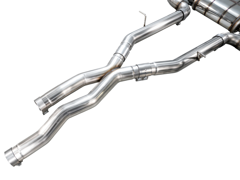 AWE Tuning BMW F97 X3 M Non-Resonated Performance Mid Pipe - Image 2