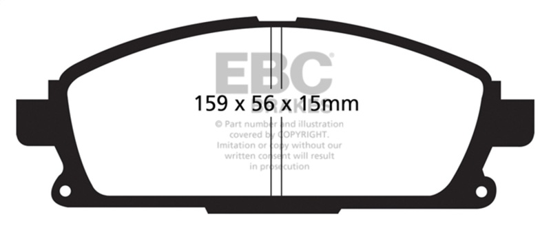 EBC 01 Infiniti Q45 4.1 Yellowstuff Front Brake Pads - Image 2