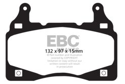 Alternative view of EBC 11-15 Chevrolet Camaro (5th Gen) 6.2 Yellowstuff Front Brake Pads