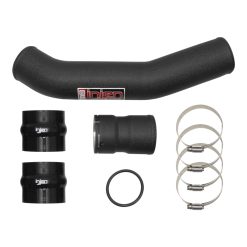 Alternative view of Injen 17-22 Ford F250/F/350/F-450/F-550 V8-6.7L Turbo Diesel Wrnkl Blk Intercooler Hot Side Piping