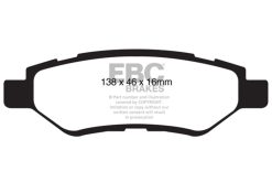 Alternative view of EBC 09-15 Chevrolet Camaro 3.6L Bluestuff Rear Brake Pads