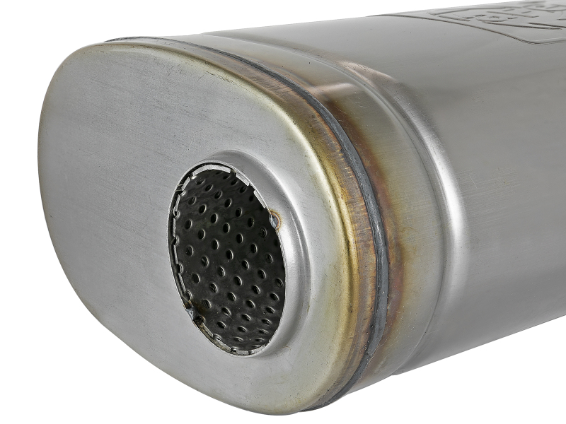 aFe MACH Force-Xp Muffler 2-1/2 IN ID Offset/Dual x 18 IN L x 8 IN W x 5 IN H - Oval Body - Image 4