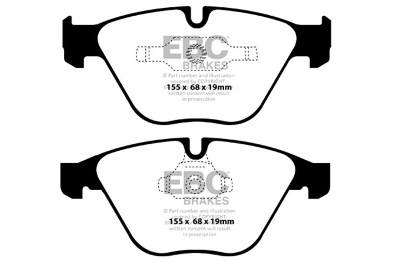 EBC 11+ BMW Z4 3.0 Twin Turbo iS (E89) Yellowstuff Front Brake Pads - Image 2