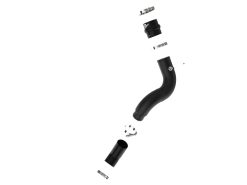 Alternative view of aFe 19-23 RAM Diesel L6-6.7L BladeRunner 3.5 IN Aluminum Cold Charge Pipe - Black